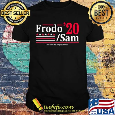 Frodo 2020 sam i will take the ring to mordor stars shirt