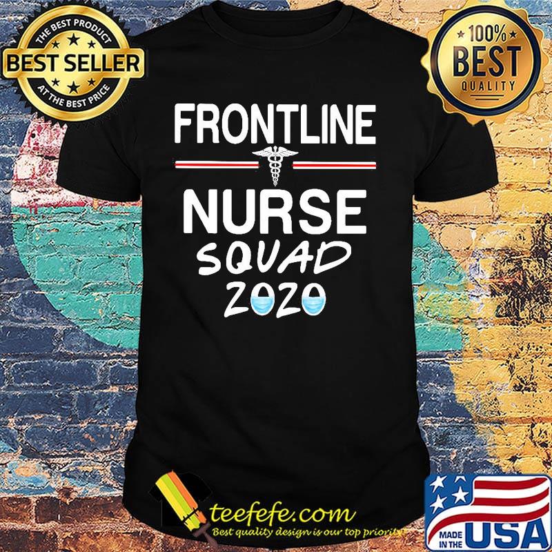 Frontline nurse squad 2020 mask black shirt