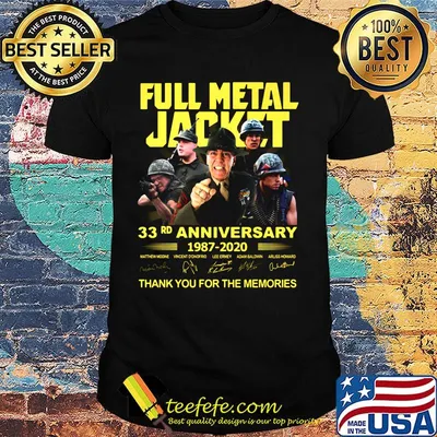 Full metal jacket 33rd anniversary 1987 2020 thank you for the memories signatures shirt