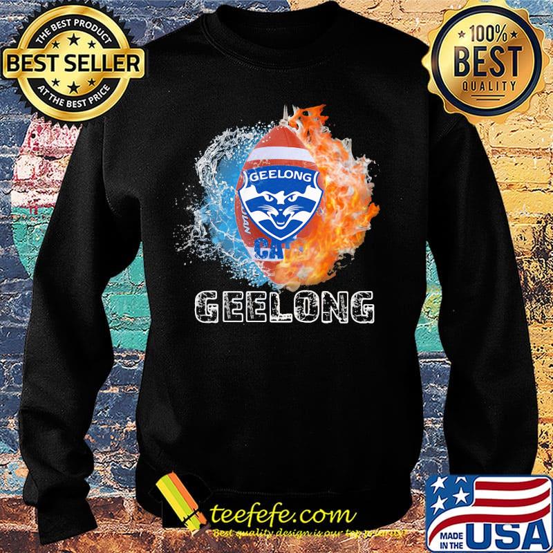 Geelong water and fire football logo s Sweater Geelong water and fire football logo s Sweater