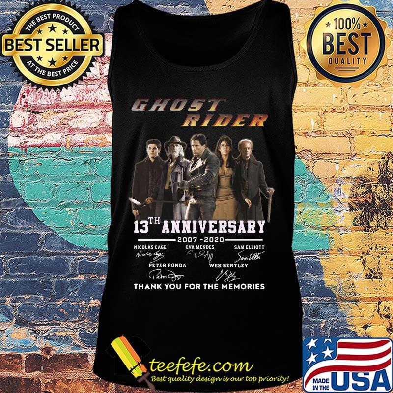 Ghost rider 13th anniversary 2007 2020 thank you for the memories signatures s Tank top Ghost rider 13th anniversary 2007 2020 thank you for the memories signatures s Tank top