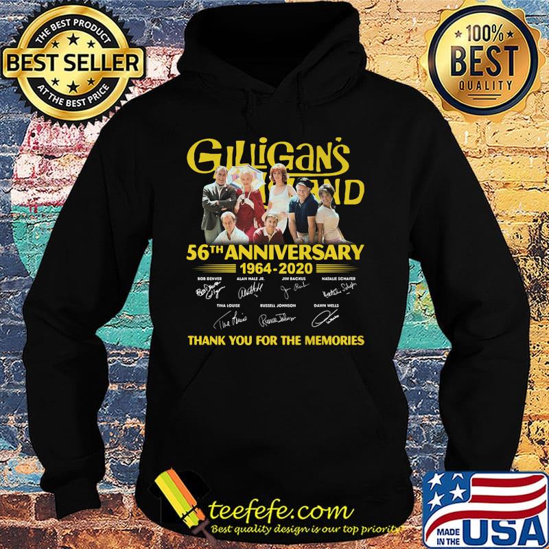 Gilligan's island 56th anniversary 1964 2020 thank you for the memories signatures s Hoodie Gilligan's island 56th anniversary 1964 2020 thank you for the memories signatures s Hoodie