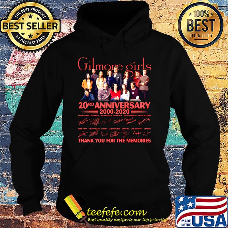 Gilmore girls 20rd anniversary 2000 2020 thank you for the memories signatures s Hoodie Gilmore girls 20rd anniversary 2000 2020 thank you for the memories signatures s Hoodie