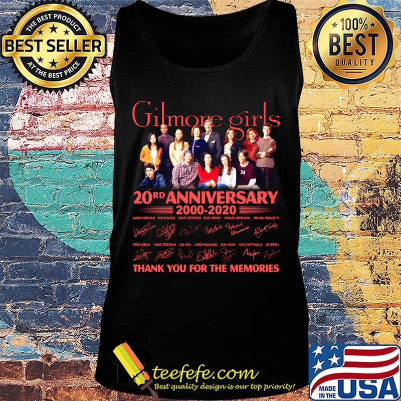 Gilmore girls 20rd anniversary 2000 2020 thank you for the memories signatures s Tank top Gilmore girls 20rd anniversary 2000 2020 thank you for the memories signatures s Tank top
