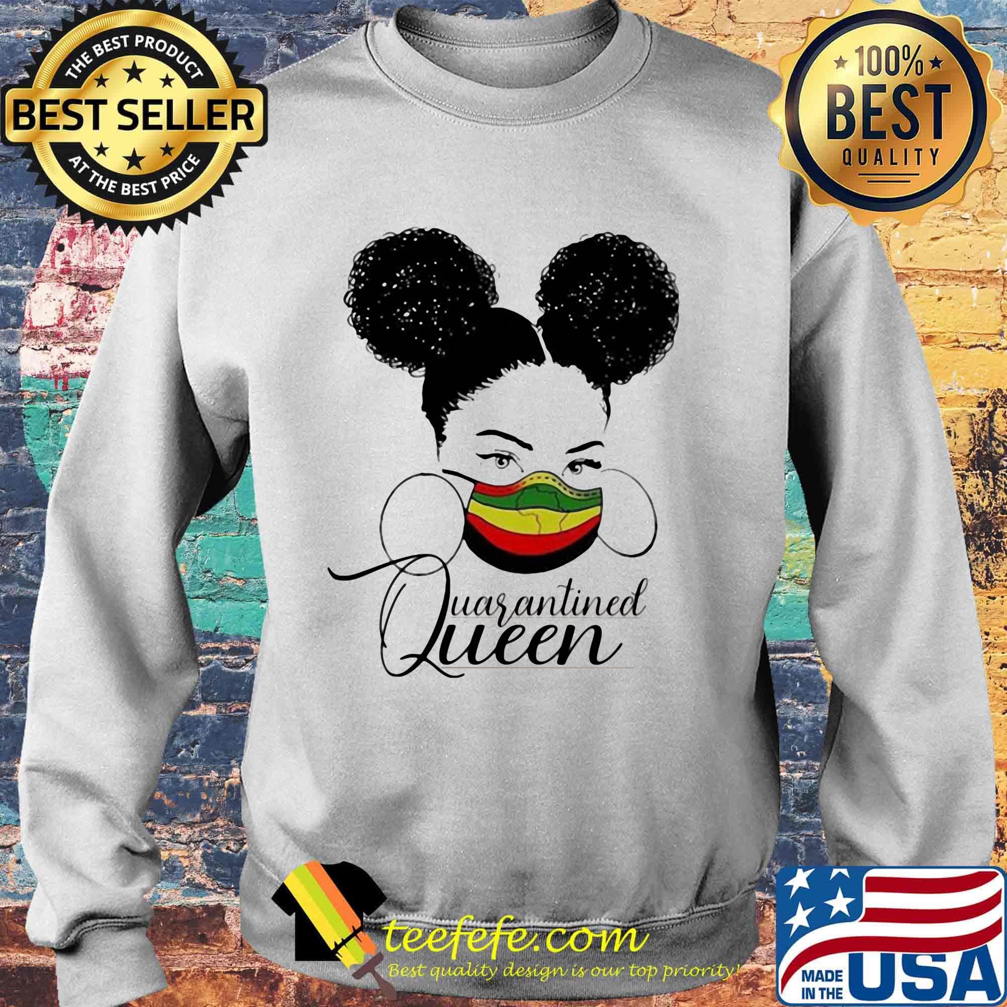 Girl mask quarantined queen s Sweater Girl mask quarantined queen s Sweater
