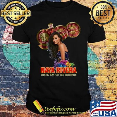 Glee naya rivera thank you for the memories flowers shirt