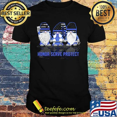 Gnomes honor serve protect american flag independence day shirt