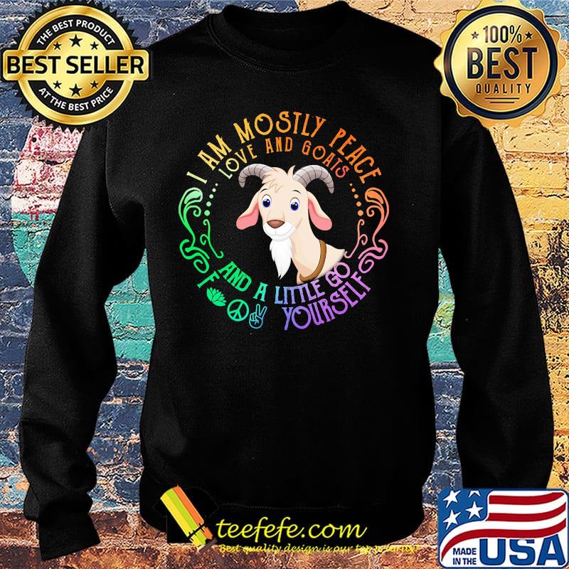 Goad yoga I am mostly peace love and guinea pigs and a little go fuck yourself s Sweater Goad yoga I am mostly peace love and guinea pigs and a little go fuck yourself s Sweater