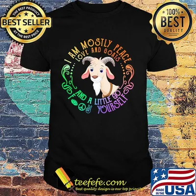 Goad yoga I am mostly peace love and guinea pigs and a little go fuck yourself shirt