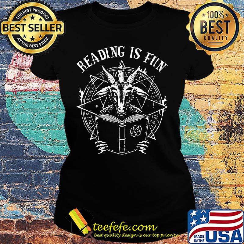 Goat reading is fun s Ladies tee Goat reading is fun s Ladies tee