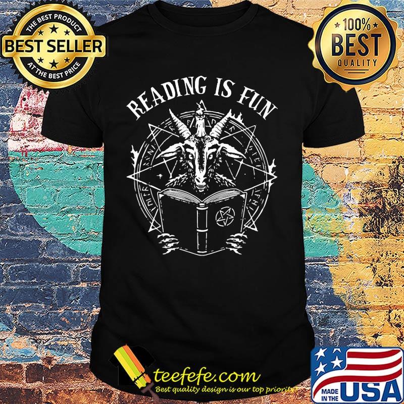 Goat reading is fun shirt