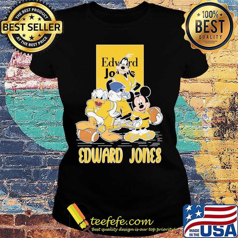 Goofy donald duck and mickey mouse football player edward jones s Ladies tee Goofy donald duck and mickey mouse football player edward jones s Ladies tee