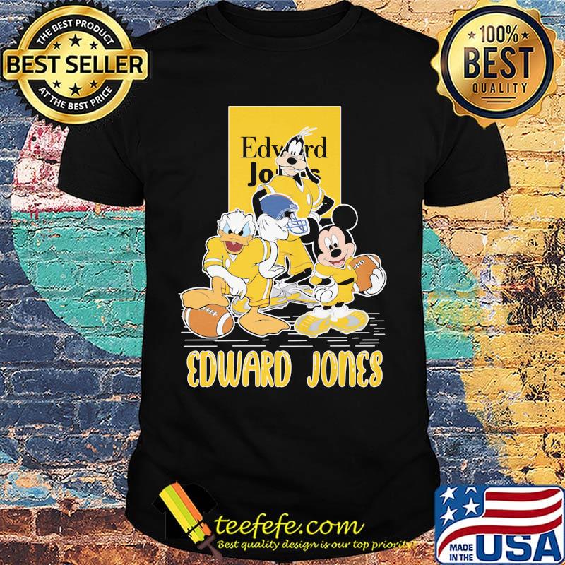 Goofy donald duck and mickey mouse football player edward jones shirt Goofy donald duck and mickey mouse football player edward jones shirt