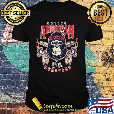 Gorilla native american free soil heritage shirt
