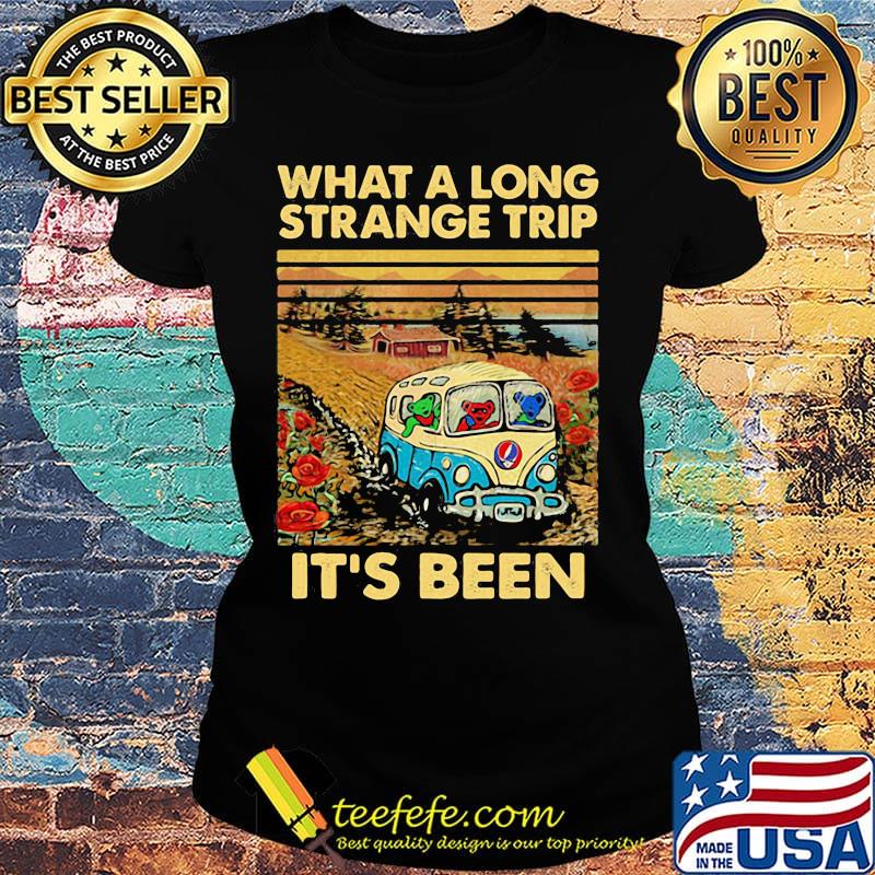 Grateful dead bear what a long strange trip it's been vintage retro s Ladies tee Grateful dead bear what a long strange trip it's been vintage retro s Ladies tee