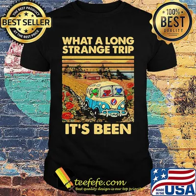 Grateful dead bear what a long strange trip it's been vintage retro shirt
