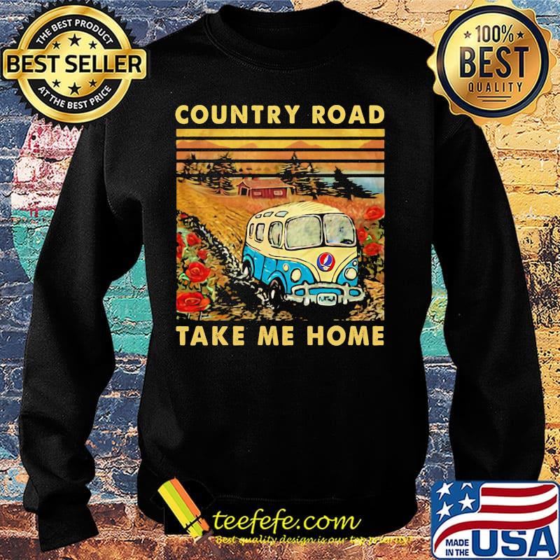 Grateful dead bus country road take me home vintage retro s Sweater Grateful dead bus country road take me home vintage retro s Sweater