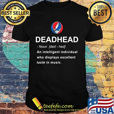 Grateful dead head noun an intelligent individual who displays excellent taste in music shirt