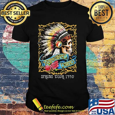 Grateful dead spring tour 1990 skull native shirt
