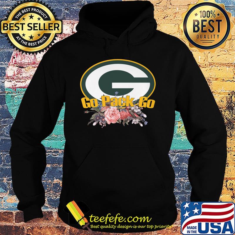 Green bay packer go pack go flowers s Hoodie Green bay packer go pack go flowers s Hoodie