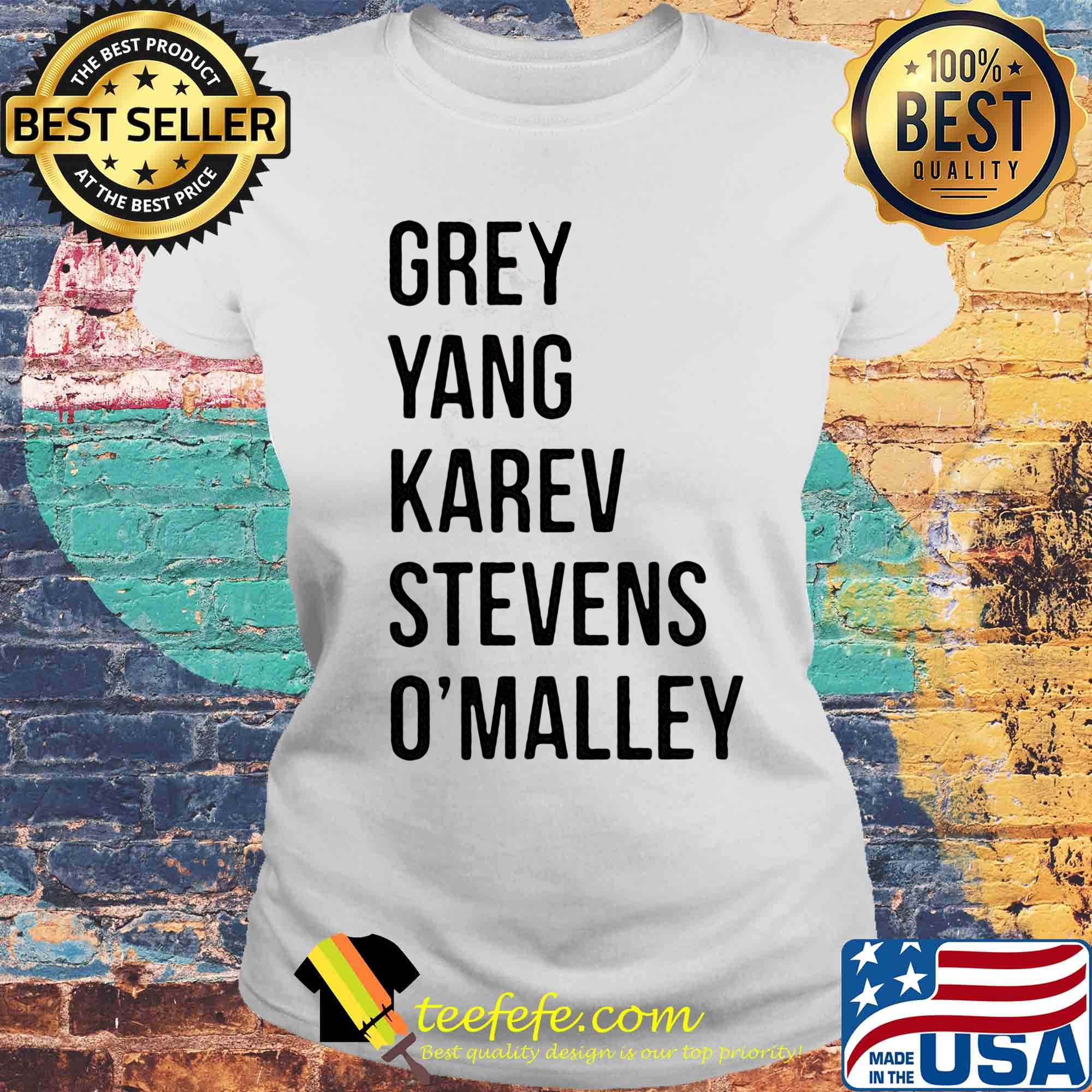 Grey yang karev stevens o'malley s Laides tee Grey yang karev stevens o'malley s Laides tee