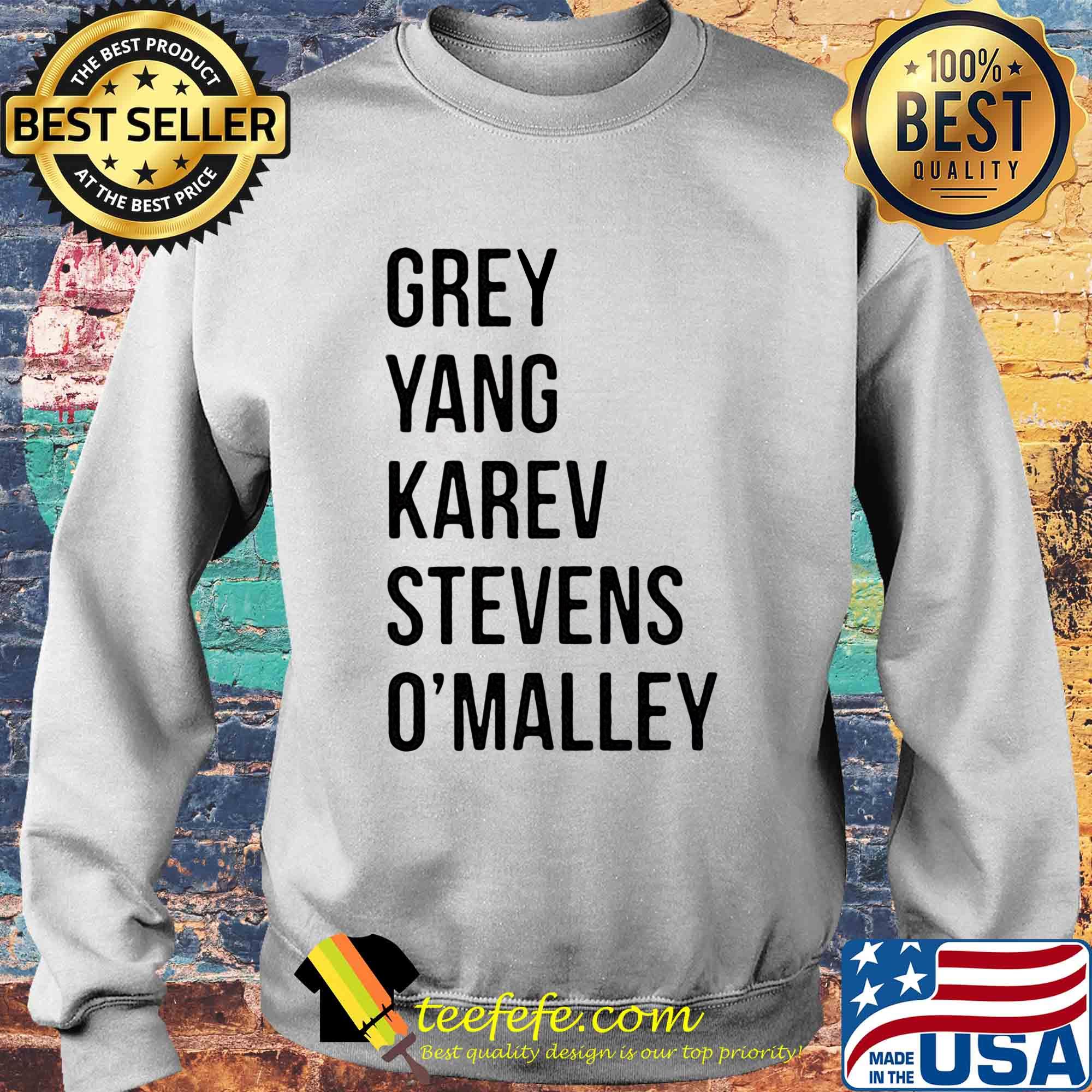 Grey yang karev stevens o'malley s Sweater Grey yang karev stevens o'malley s Sweater