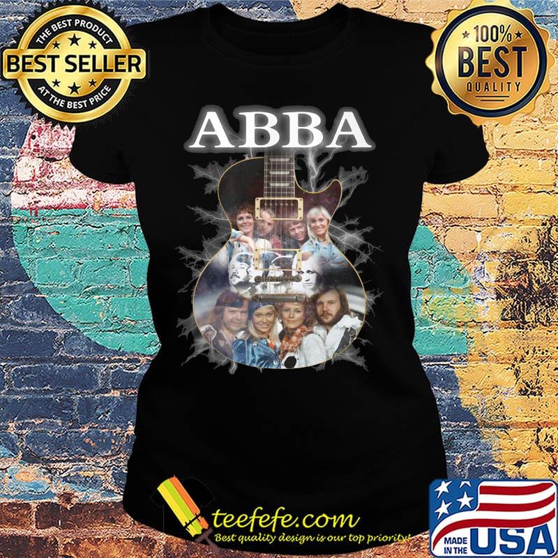 Guitar abba band members s Ladies tee Guitar abba band members s Ladies tee
