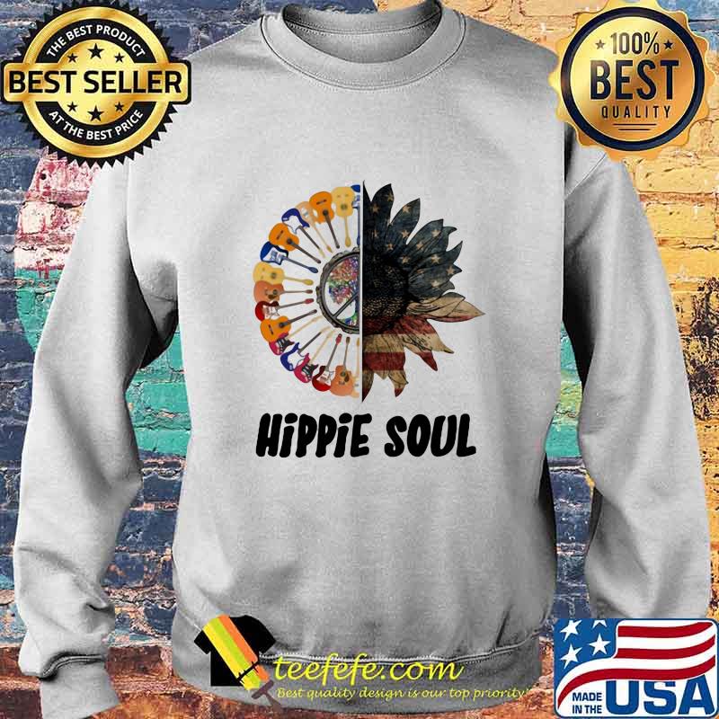 Guitar sunflower hippie soul american flag independence day s Sweater Guitar sunflower hippie soul american flag independence day s Sweater