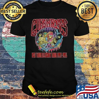 Guns n roses use your illusion tour 1992 1993 shirt