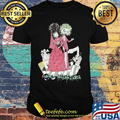 Halloween beetlejuice characters horrors cartoon shirt