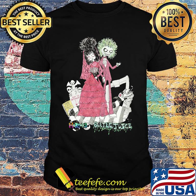 Halloween beetlejuice characters horrors cartoon shirt