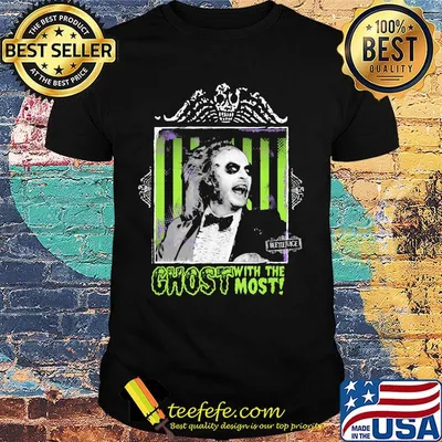 Halloween beetlejuice michael keaton ghost with the most shirt