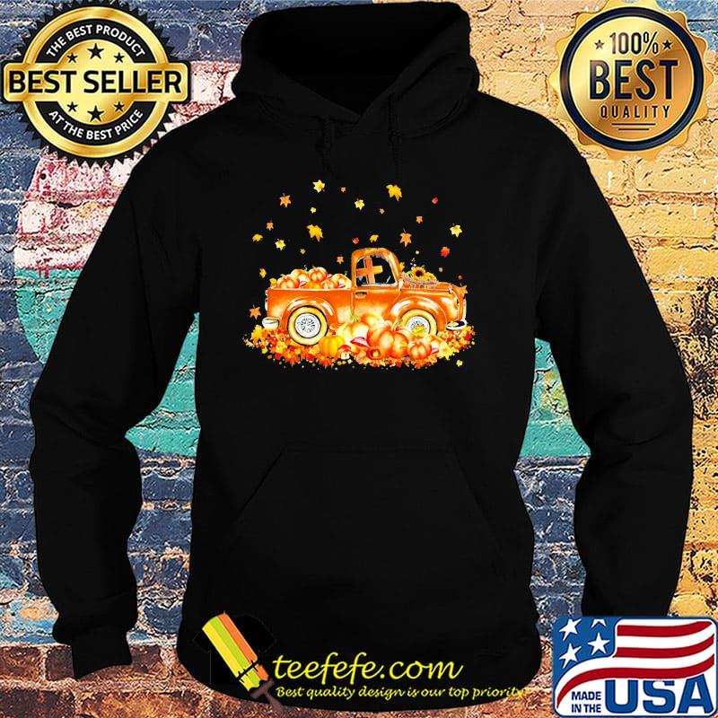 Halloween car pumpkin maple leaves s Hoodie Halloween car pumpkin maple leaves s Hoodie