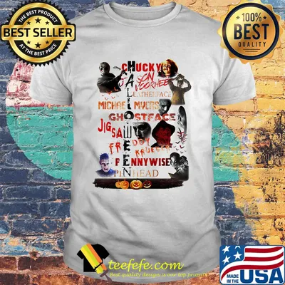 Halloween chucky jason voorhees leatherface michael myers ghostface jigsaw shirt