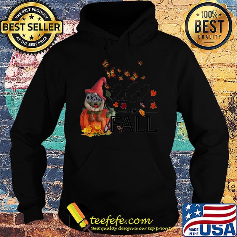 Halloween gnomes and butterflies drink wine fall maple leaves s Hoodie Halloween gnomes and butterflies drink wine fall maple leaves s Hoodie