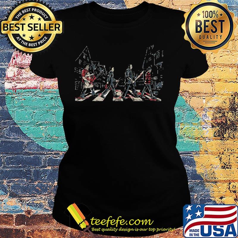 Halloween horror characters abbey road s Ladies tee Halloween horror characters abbey road s Ladies tee