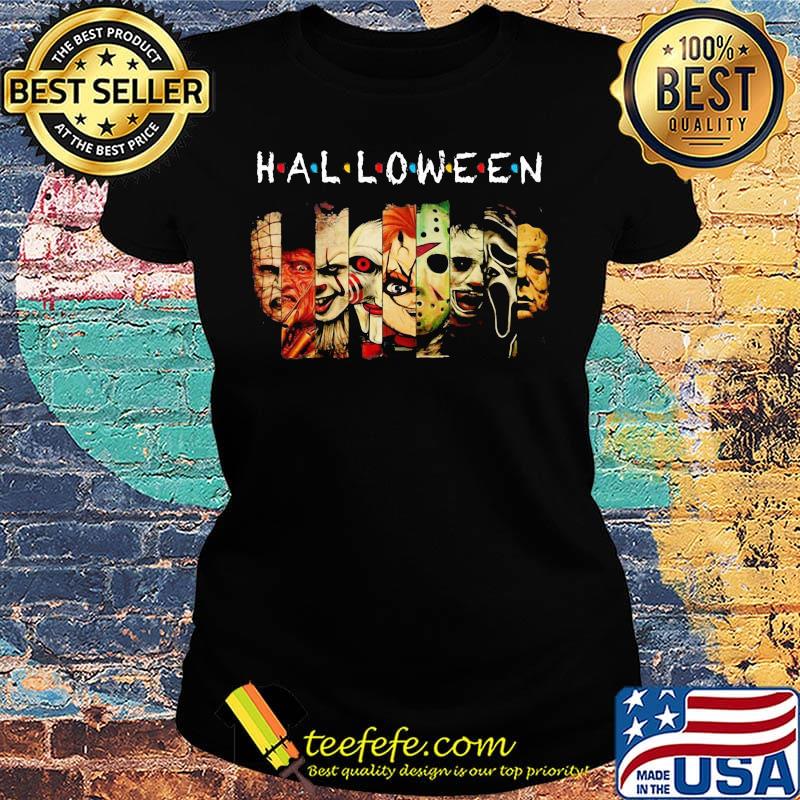 Halloween horror characters art s Ladies tee Halloween horror characters art s Ladies tee