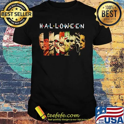 Halloween horror characters art shirt