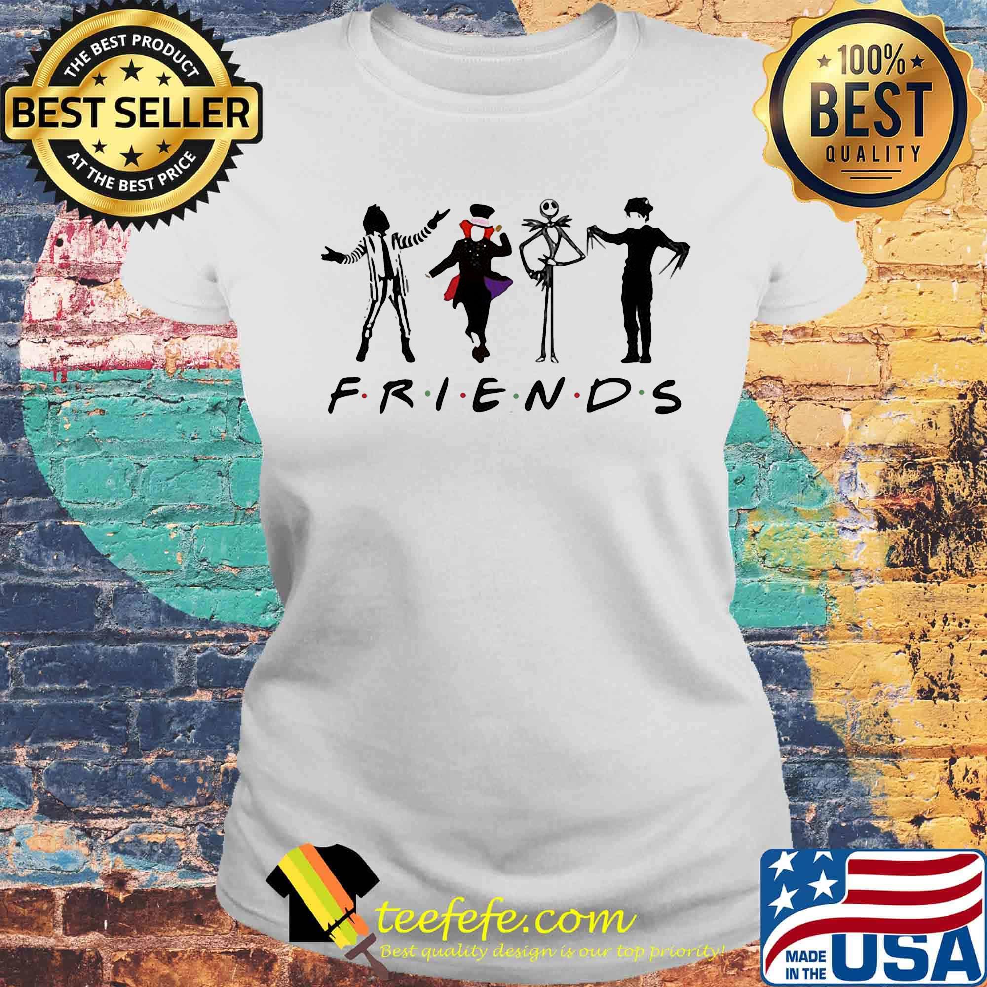 Halloween horror characters friends s Laides tee Halloween horror characters friends s Laides tee