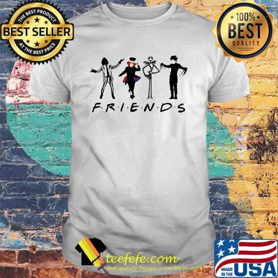 Halloween horror characters friends shirt