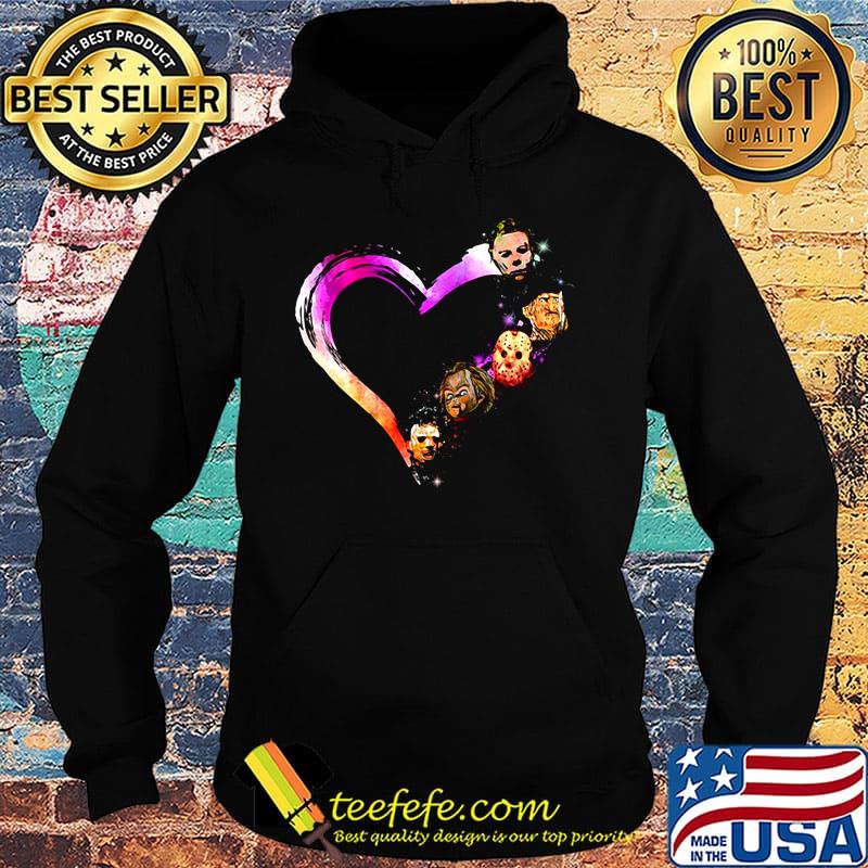 Halloween horror characters heart s Hoodie Halloween horror characters heart s Hoodie