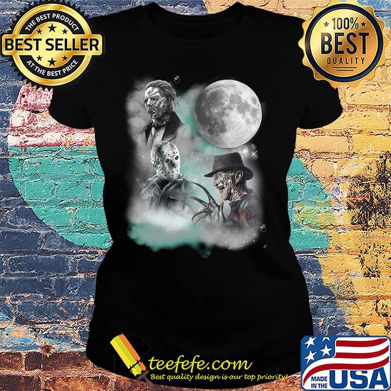 Halloween horror characters moon star s Ladies tee Halloween horror characters moon star s Ladies tee