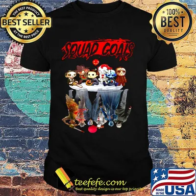 Halloween horror characters squad goals shirt