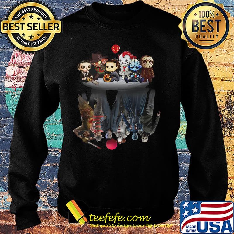 Halloween horror characters water reflection s Sweater Halloween horror characters water reflection s Sweater