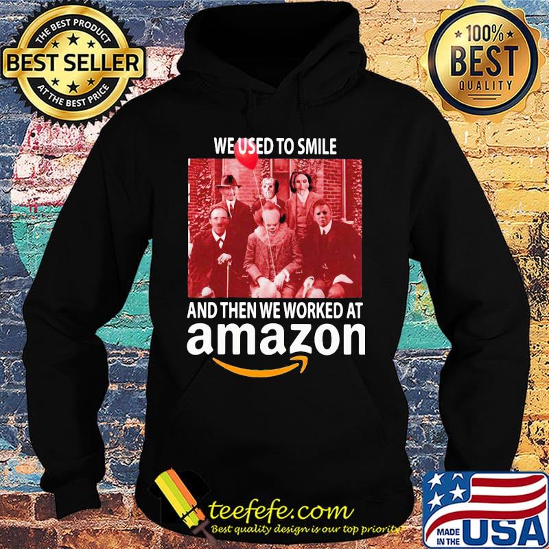 Halloween horror characters we used to smile and then we worked at amazon s Hoodie Halloween horror characters we used to smile and then we worked at amazon s Hoodie