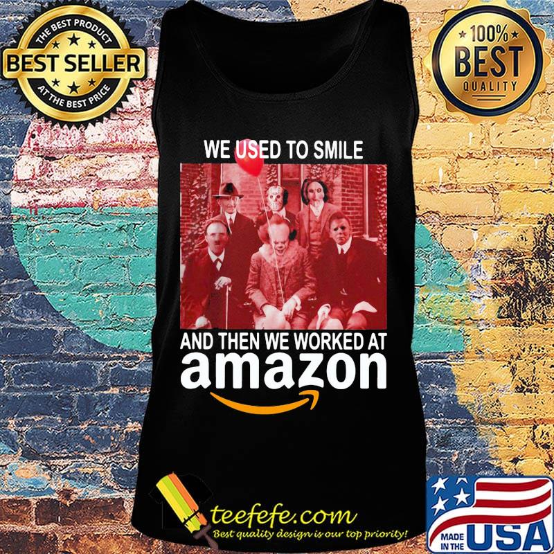 Halloween horror characters we used to smile and then we worked at amazon s Tank top Halloween horror characters we used to smile and then we worked at amazon s Tank top