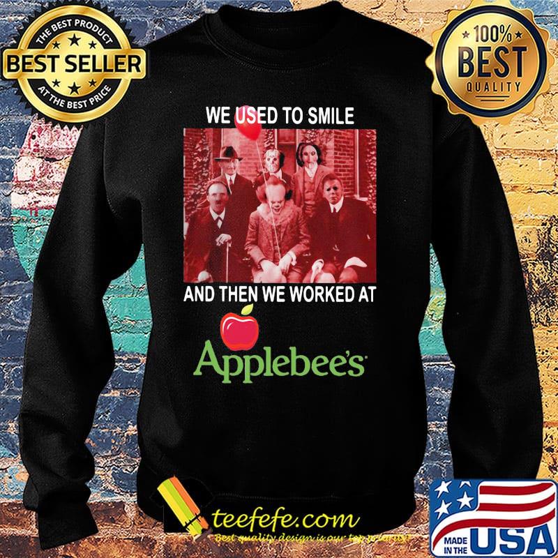 Halloween horror characters we used to smile and then we worked at applebee's s Sweater Halloween horror characters we used to smile and then we worked at applebee's s Sweater