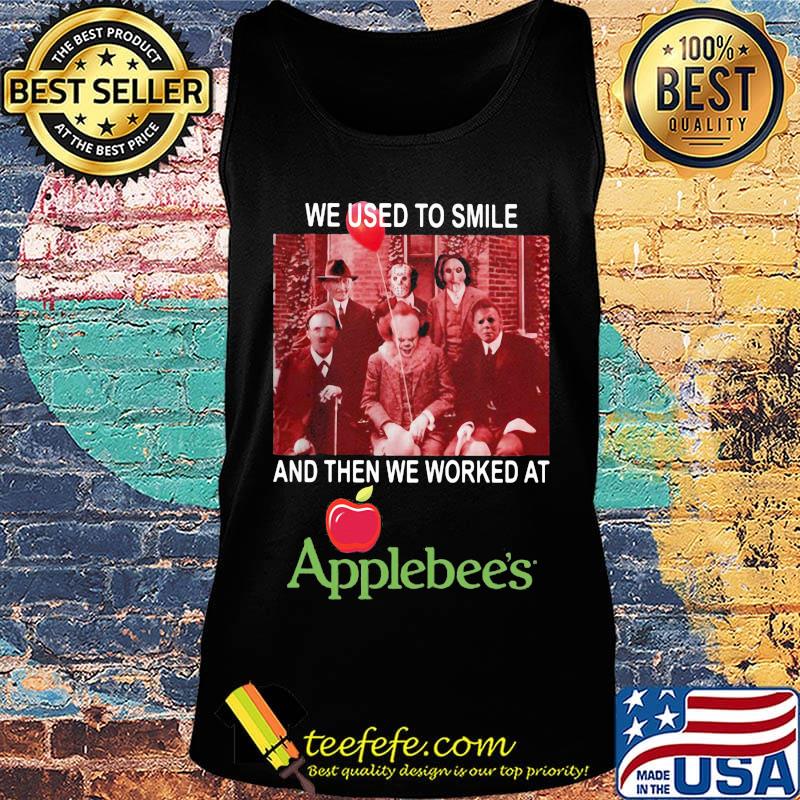 Halloween horror characters we used to smile and then we worked at applebee's s Tank top Halloween horror characters we used to smile and then we worked at applebee's s Tank top