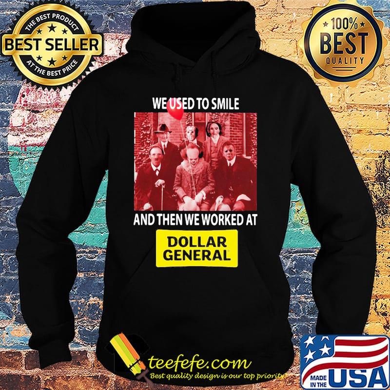 Halloween horror characters we used to smile and then we worked at dollar genral s Hoodie Halloween horror characters we used to smile and then we worked at dollar genral s Hoodie