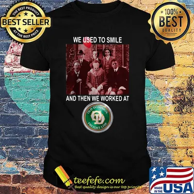 Halloween horror characters we used to smile and then we worked at old dominion freight line shirt